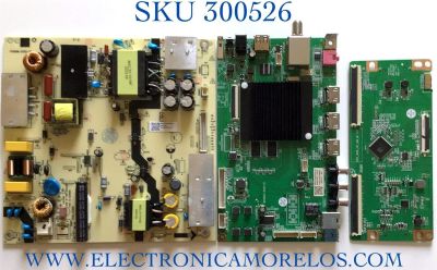 KIT DE TARJETAS PARA TV ONN·ROKU TV 4K SMART TV (50) / MAIN MS16010-ZC01-01 / 515C16010M08 / 2E01413C0 / T-CON CCPD_96PIN_C0F_UHD_MU / 513C4952M01 / 102P2E3372A0 / FUENTE TV5006-ZC02-02 / 303C500606J / E021M460-B2 / PANEL CC500PV3D / MODELO 100012585 - Imagen 1